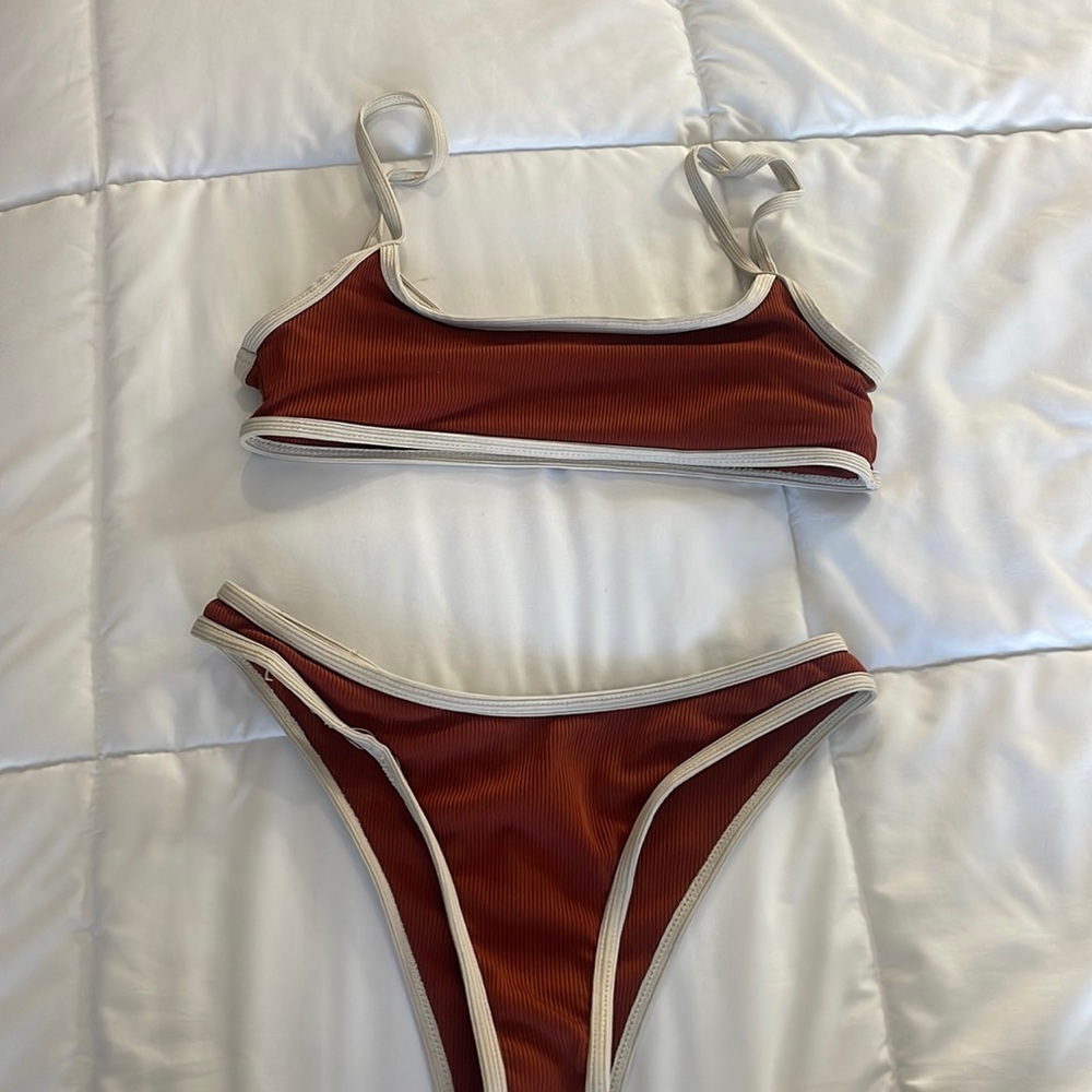 Simple brown bikini